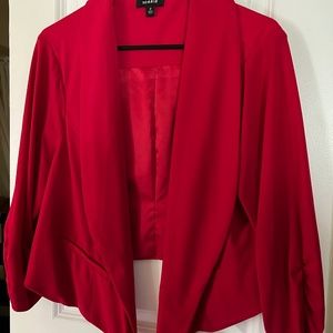 Torrid stretch blazer crepe red size 2 (US18-20)